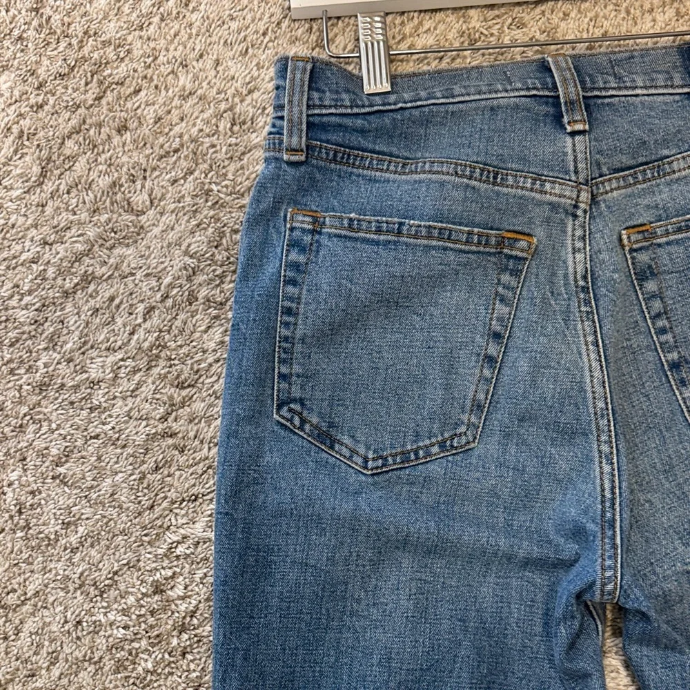 Abercrombie & Fitch Blue Distressed Straight Leg Jeans - Picture 11 of 15